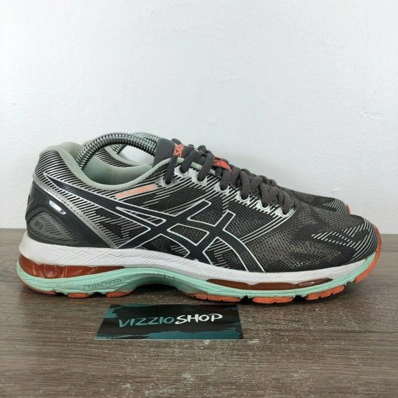 Ascis GEL-Nimbus 19 Carbon Flash Coral Running Shoes Women's 9.5 2A Narrow T753N